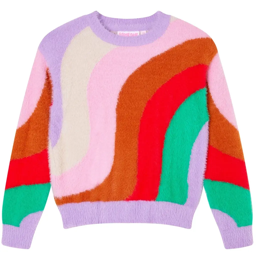 Zachte trui Fauve (multi)