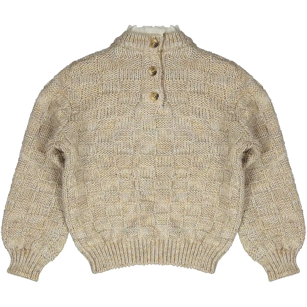 Trui Velan (sand melange multicolor)