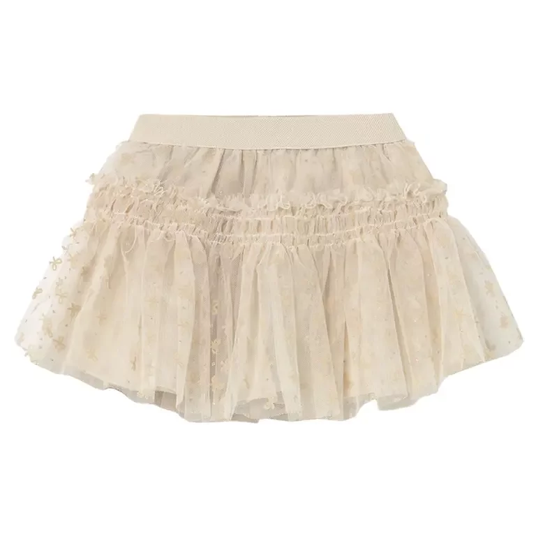 Rokje tulle (almond)