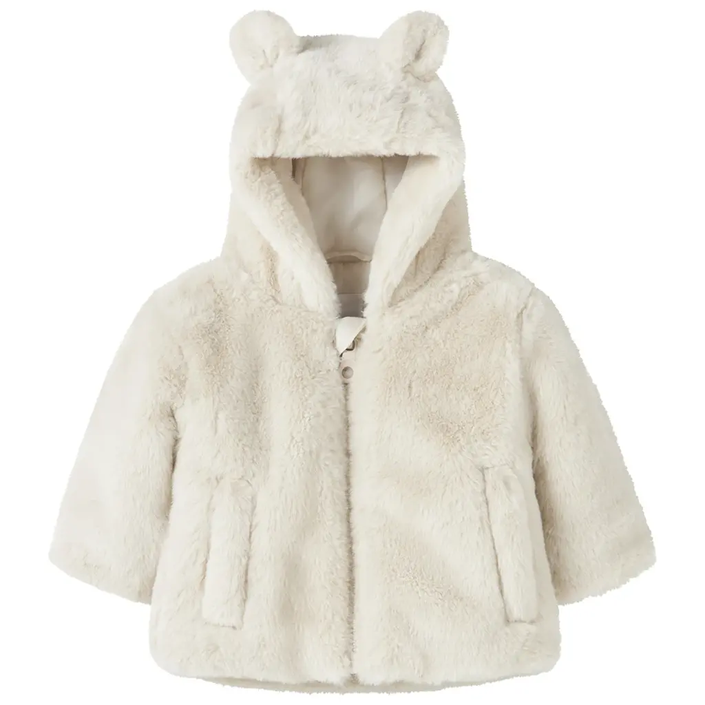 Winterjasje fake fur Mila (moonbeam)