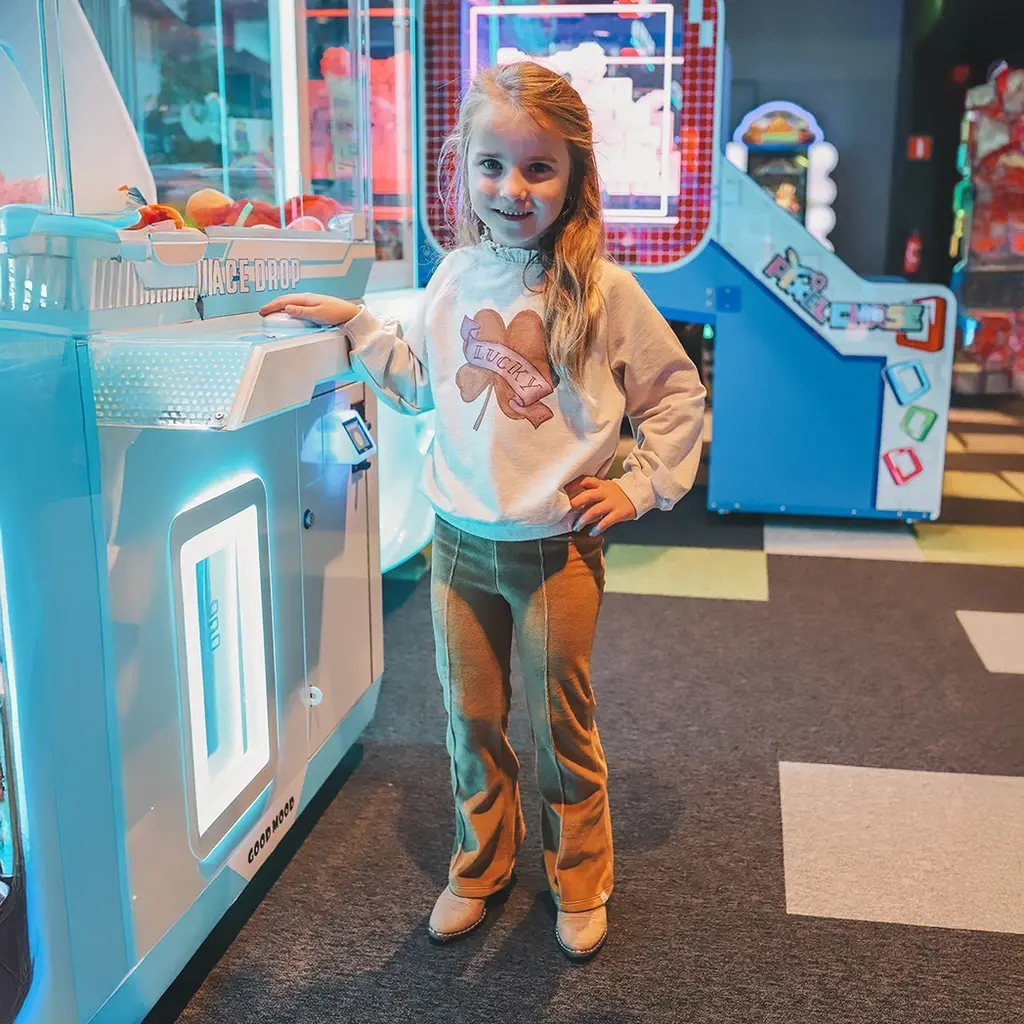 Legging flared velvet (bone brown)