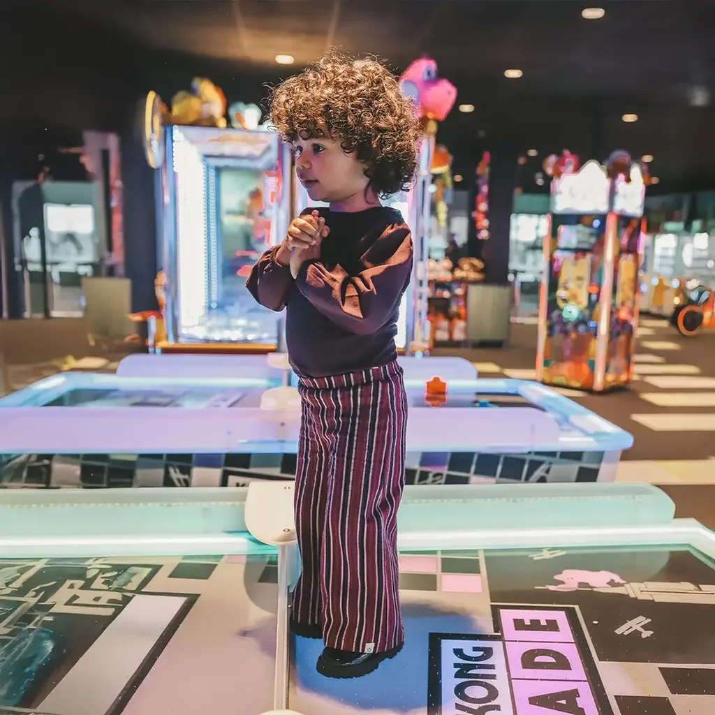 Broek stripes wide fit (multicolor)