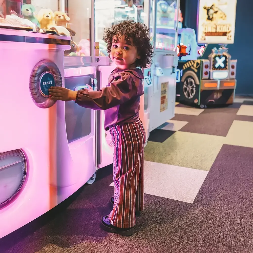 Broek stripes wide fit (multicolor)