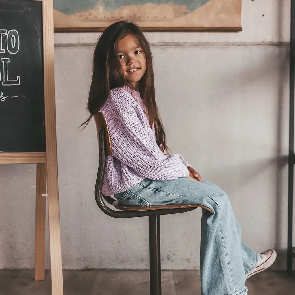 Spijkerbroek wide fit (sky blue)