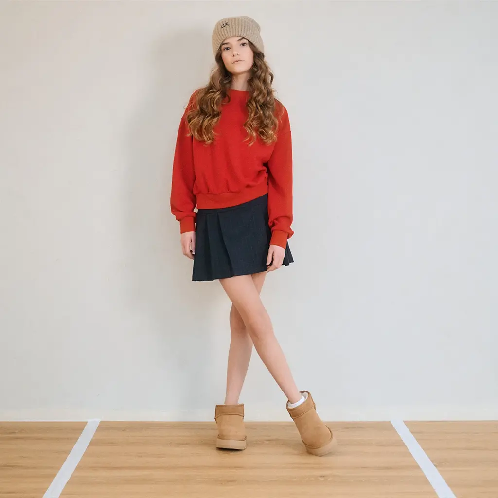 Rokje met riempje Nimmy pinstripe (jet black)