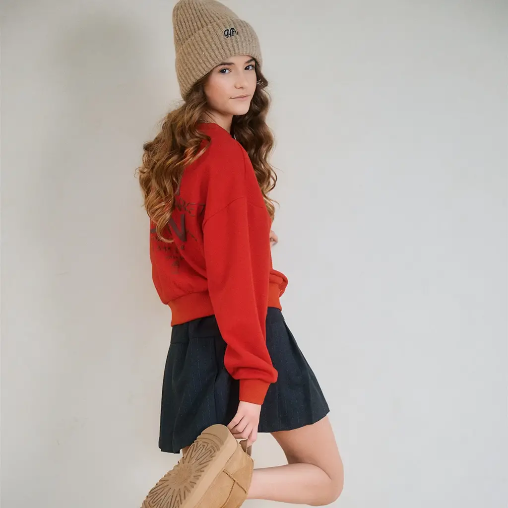 Rokje met riempje Nimmy pinstripe (jet black)