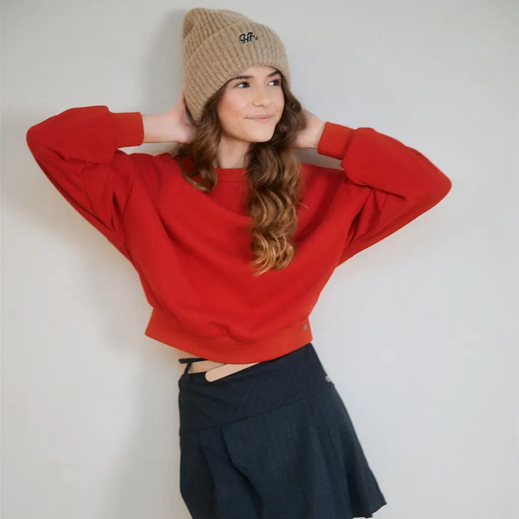 Rokje met riempje Nimmy pinstripe (jet black)