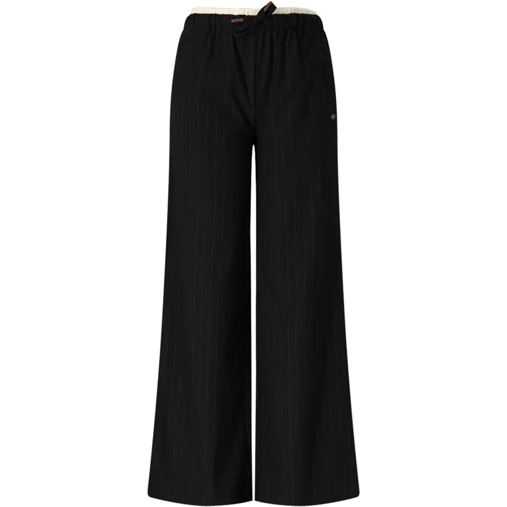Broek Sub pinstripe wide fit (jet black)
