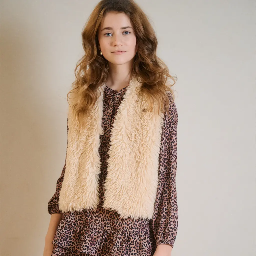 Gilet Kath teddy (pearled ivory)