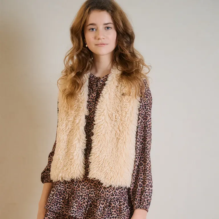 Gilet Kath teddy (pearled ivory)