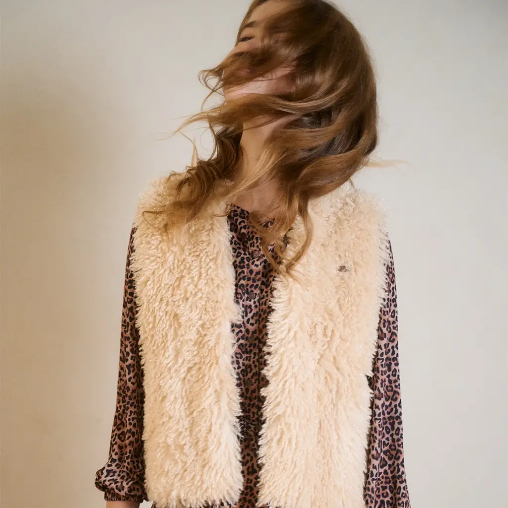 Gilet Kath teddy (pearled ivory)