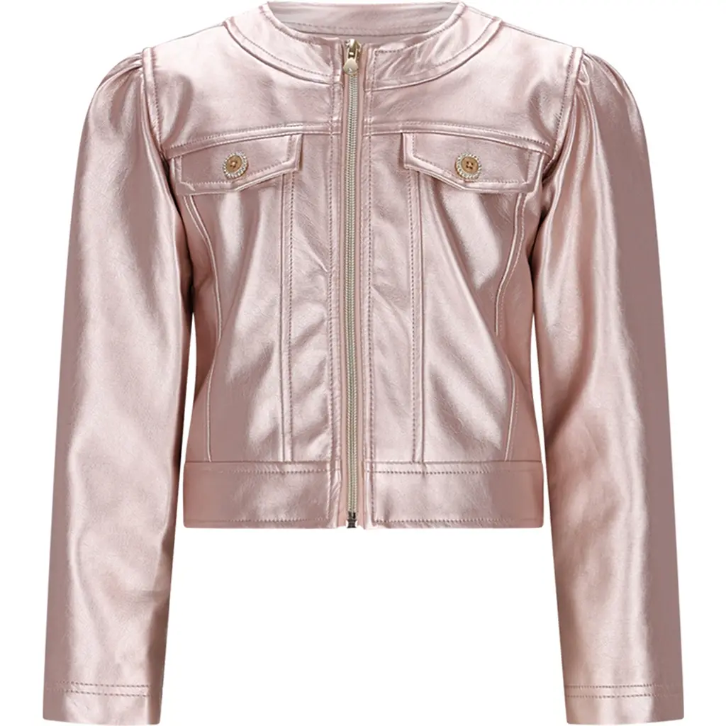 Jasje Amour fake leather (metallic blush)