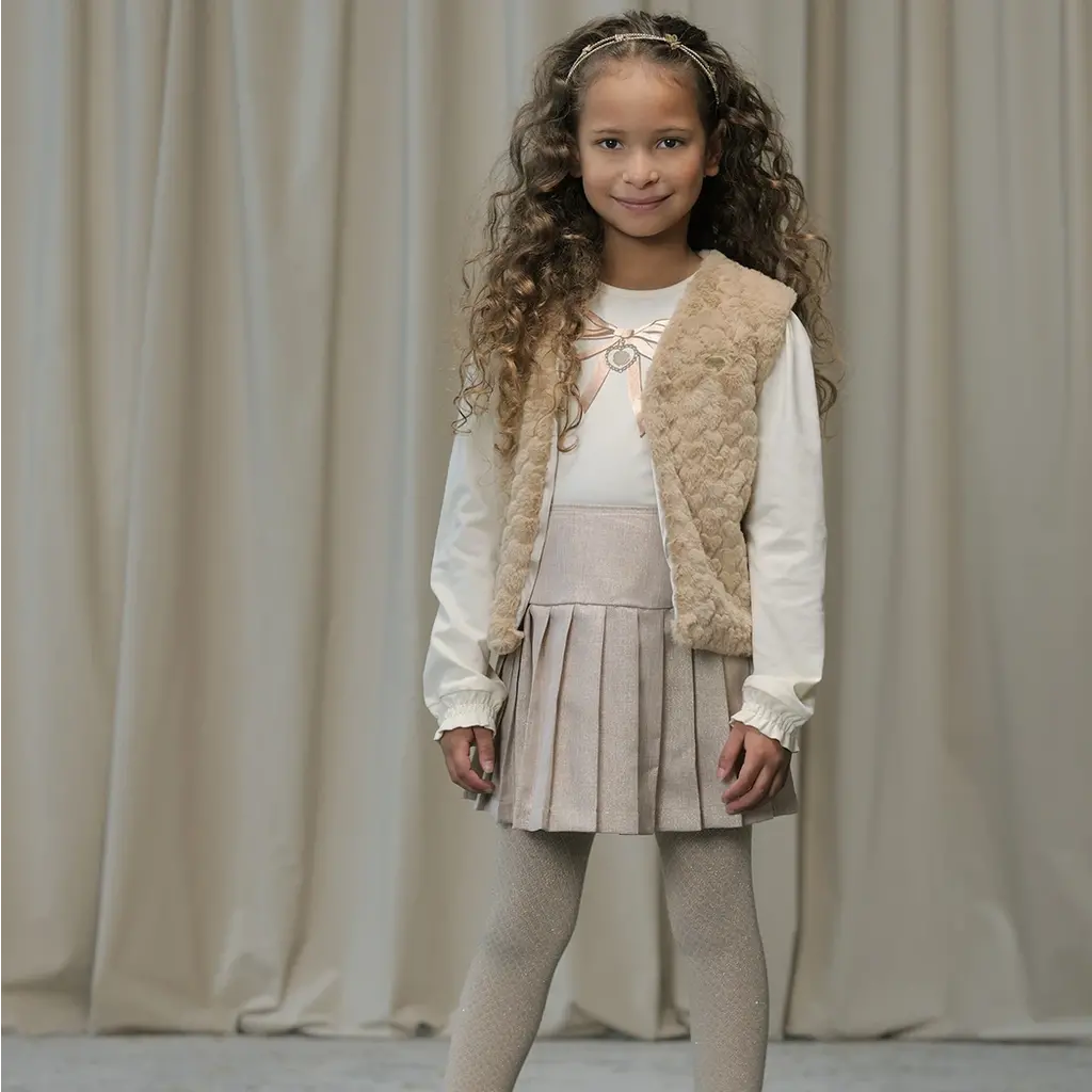 Gilet Eloisa furry hearts (hearts of gold)