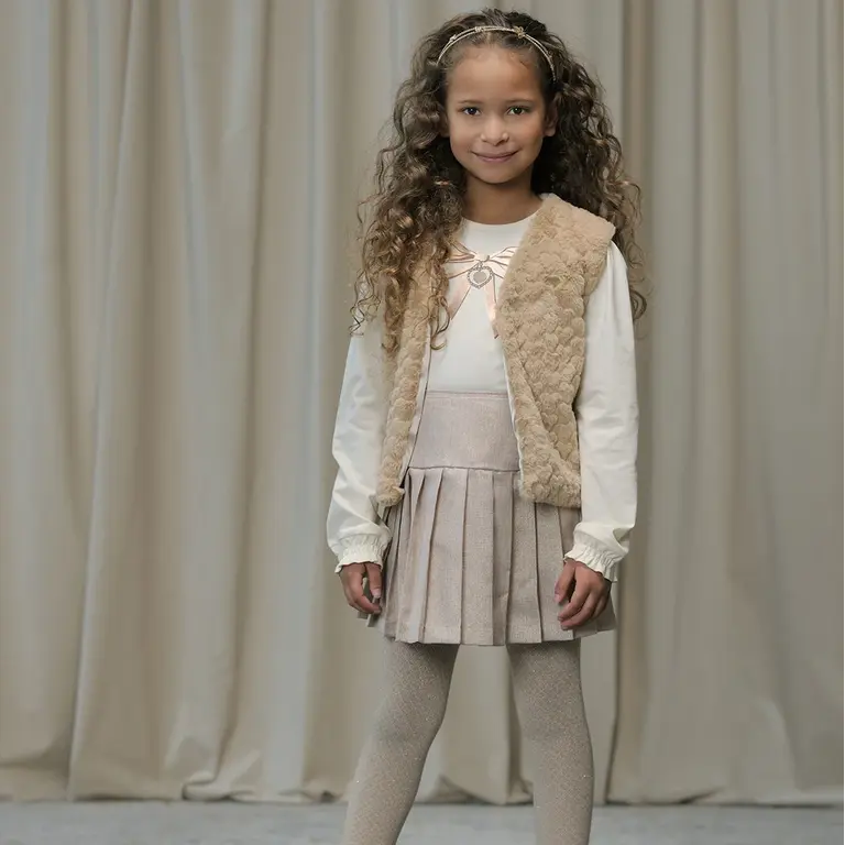 Gilet Eloisa furry hearts (hearts of gold)