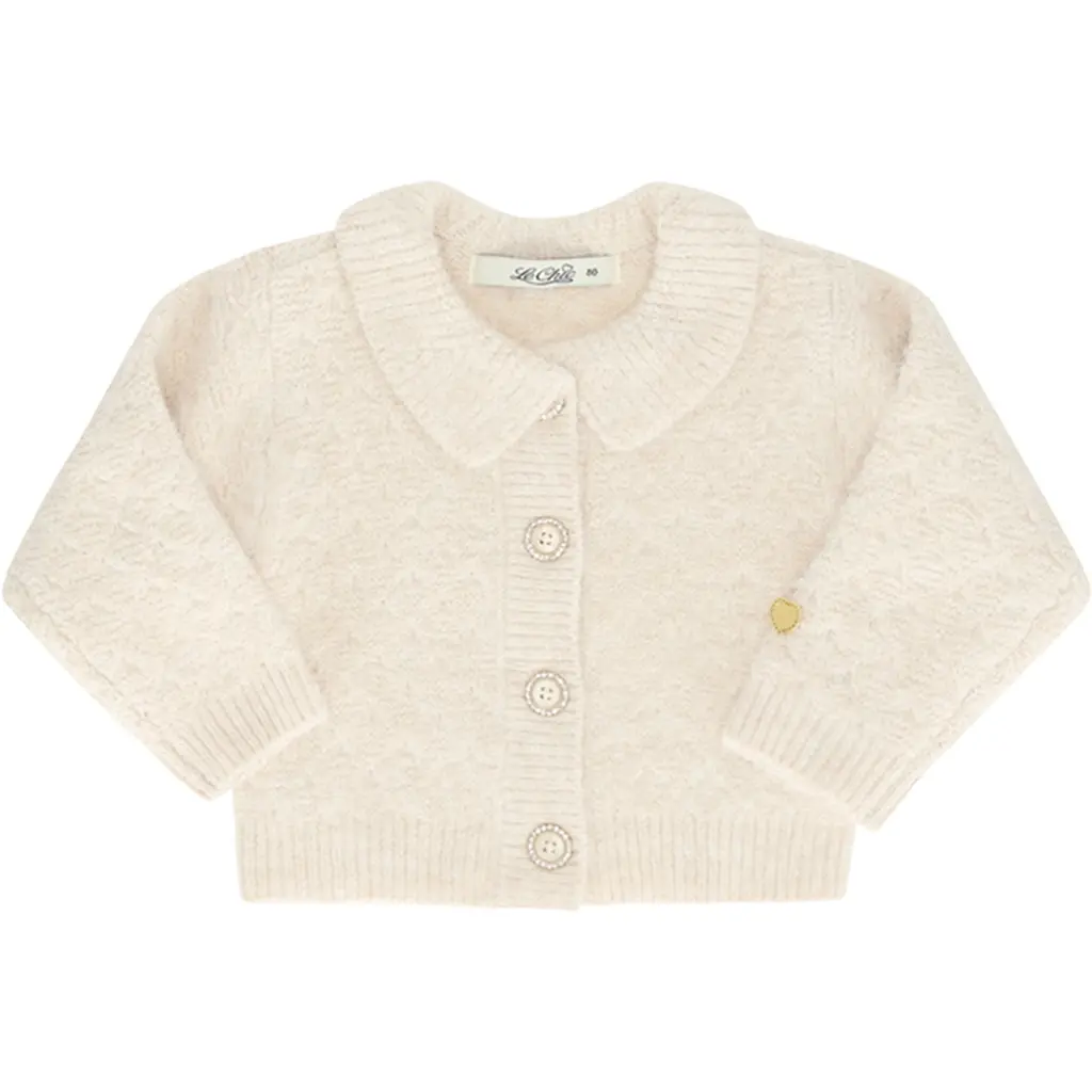 Gebreid vestje Ombely (warm winter white)
