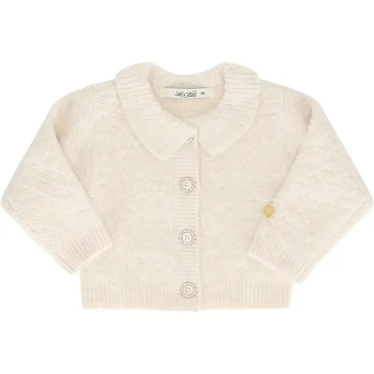 Gebreid vestje Ombely (warm winter white)