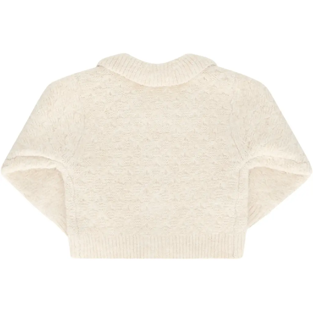 Gebreid vestje Ombely (warm winter white)
