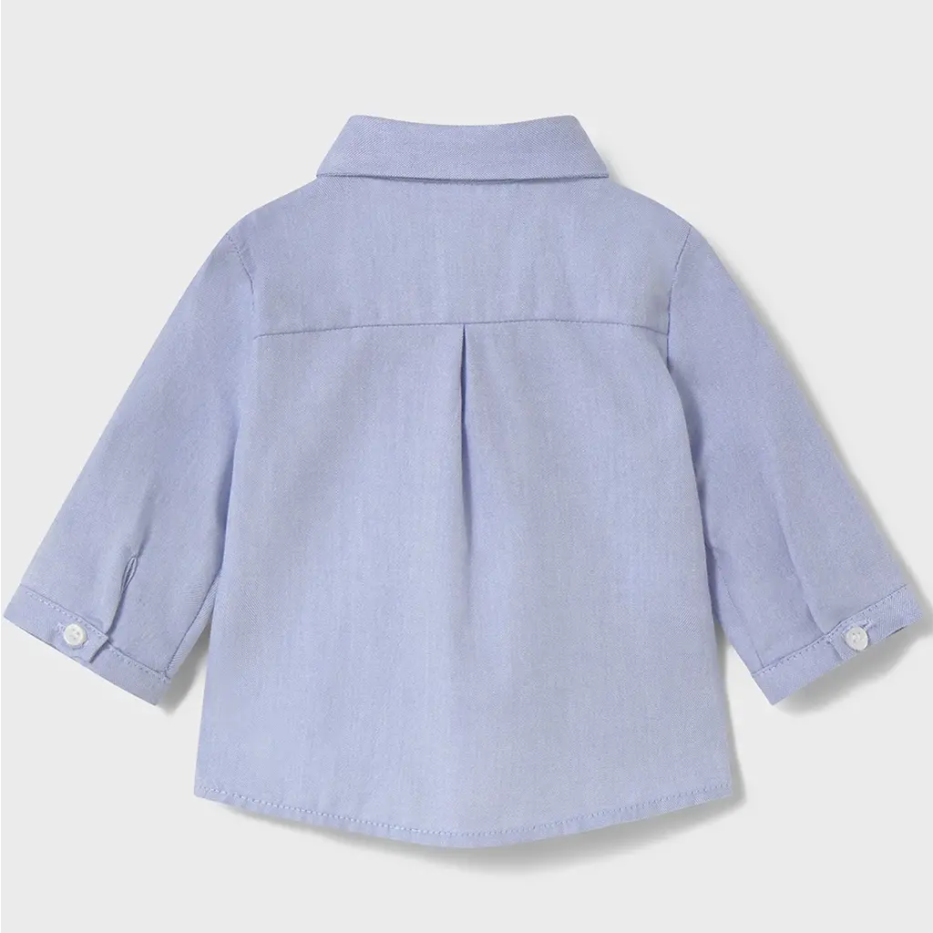 Overhemd met strikje (artic blue)