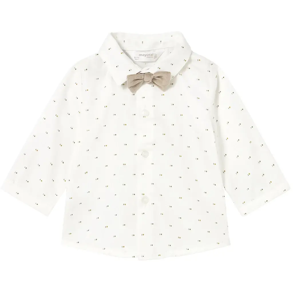 Overhemd met strikje (oil)