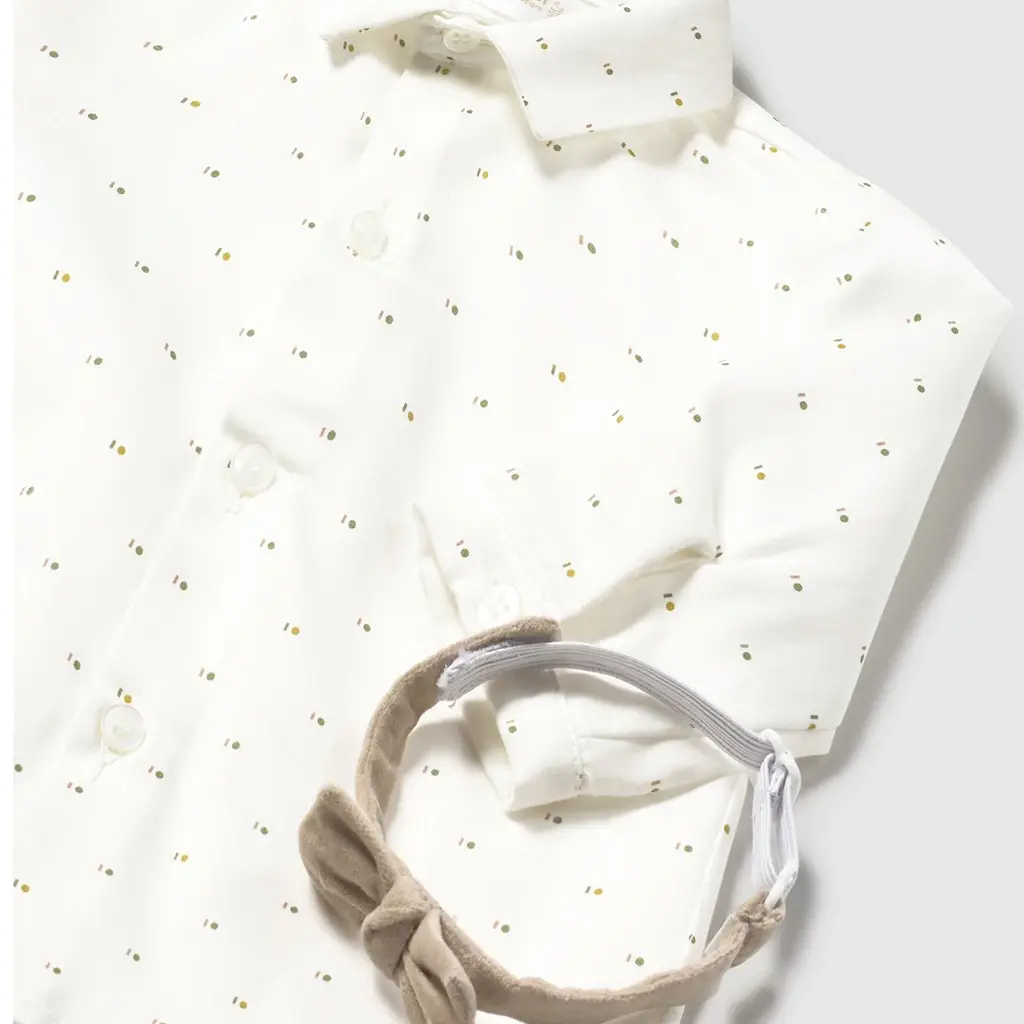 Overhemd met strikje (oil)