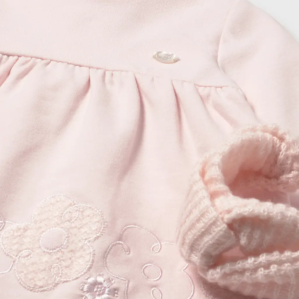 Jurkje met haarbandje (baby rose)