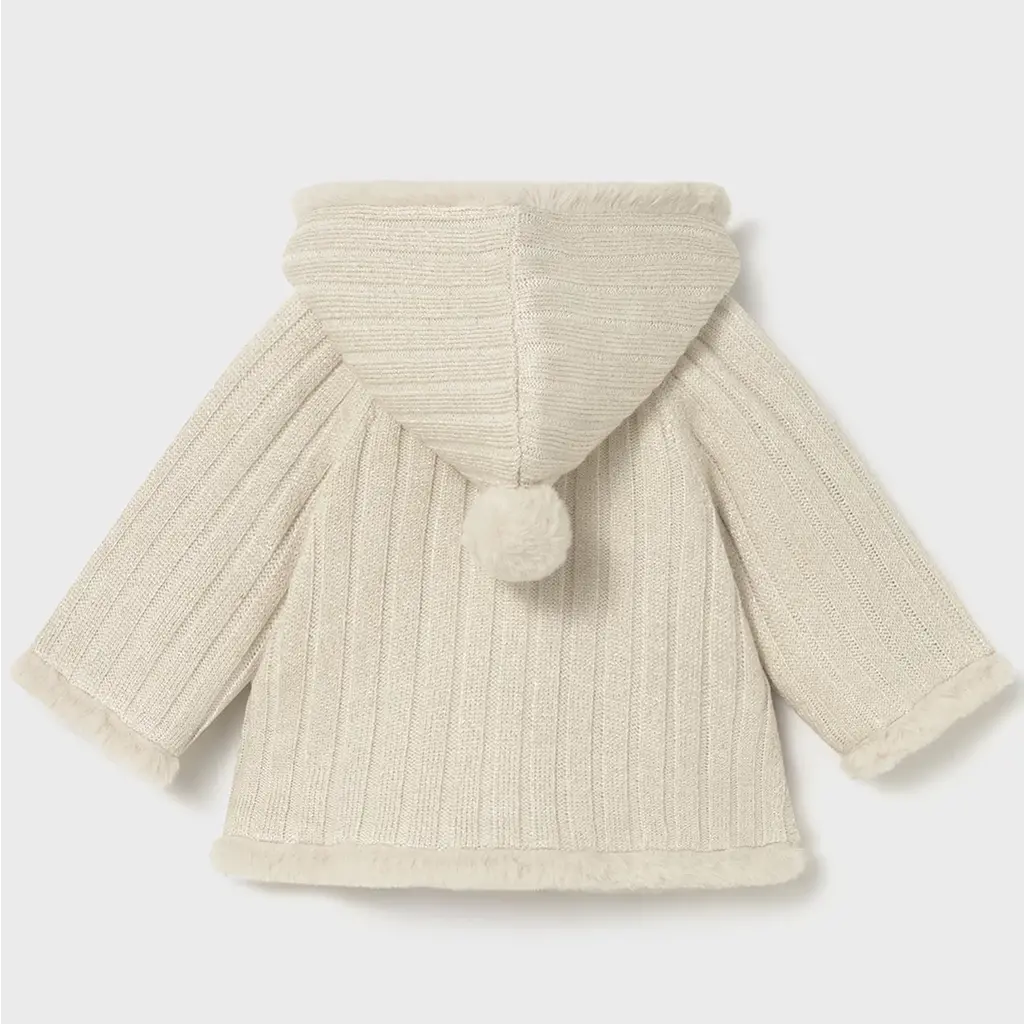 Gebreid jasje/vestje (champagne)