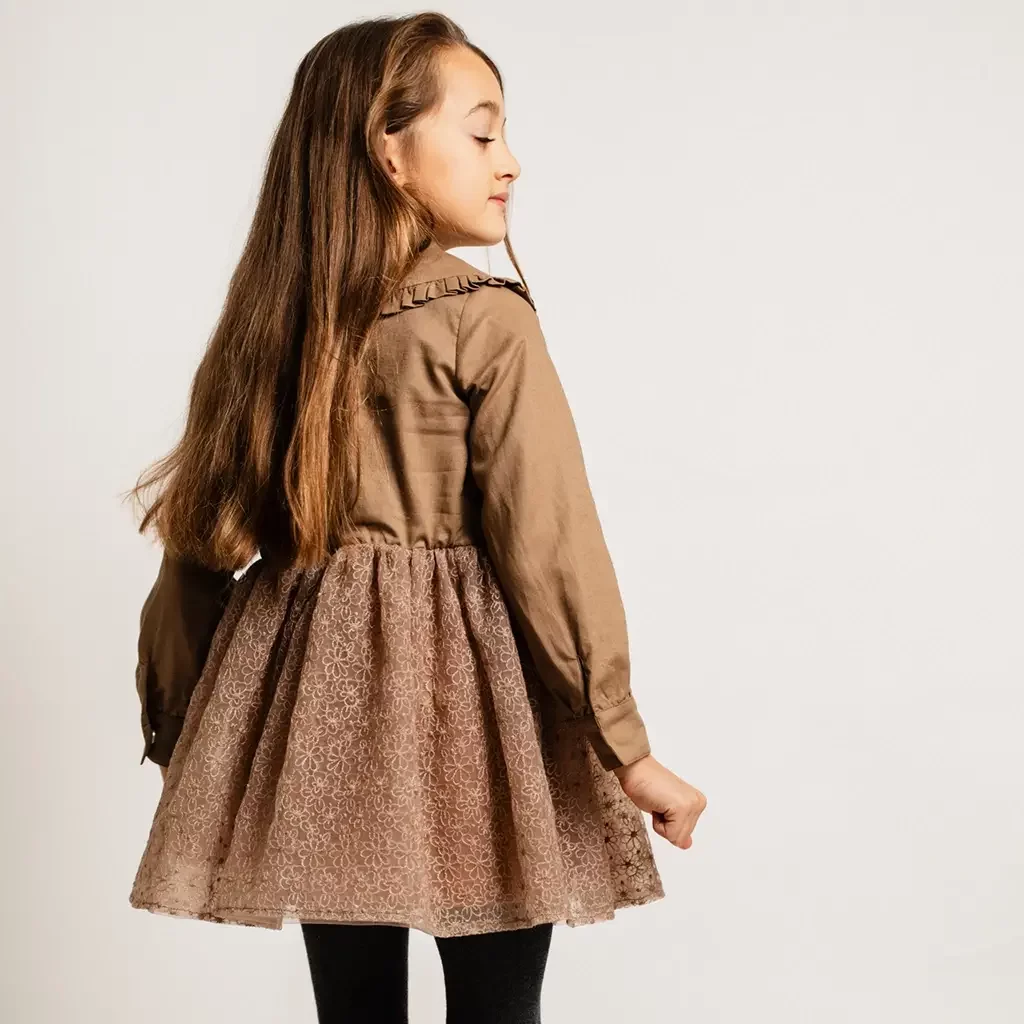 Jurk Bowil (brown cacao)