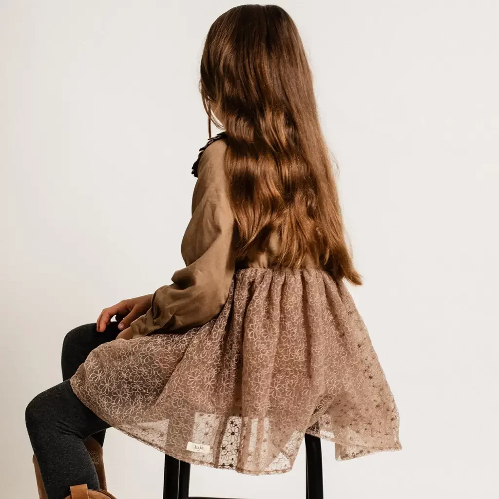 Jurk Bowil (brown cacao)