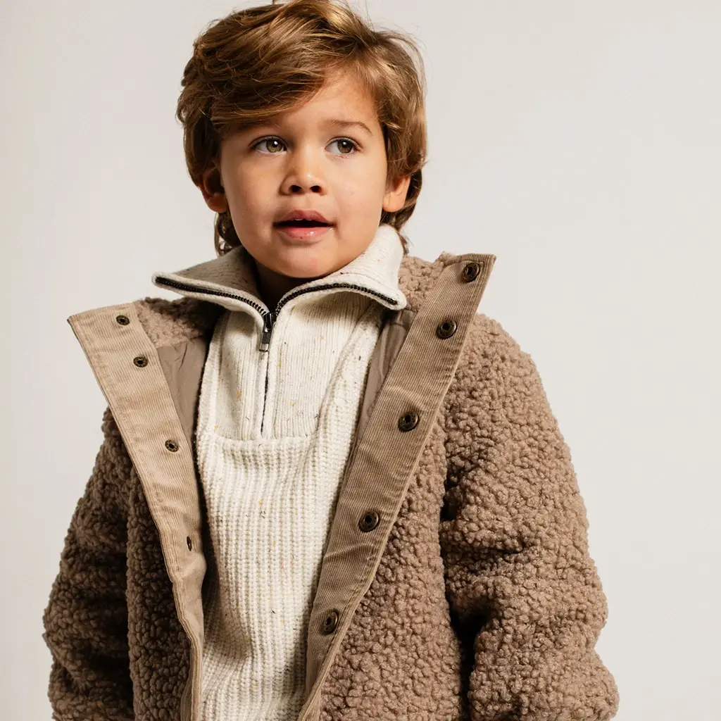 Gebreide trui Lenn (sand desert multicolor)