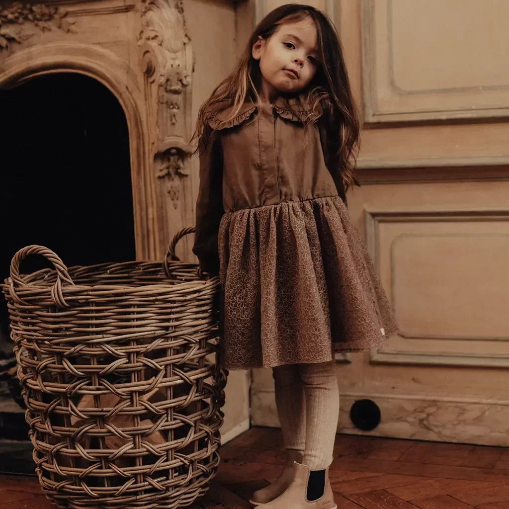 Jurk Bowil (brown cacao)