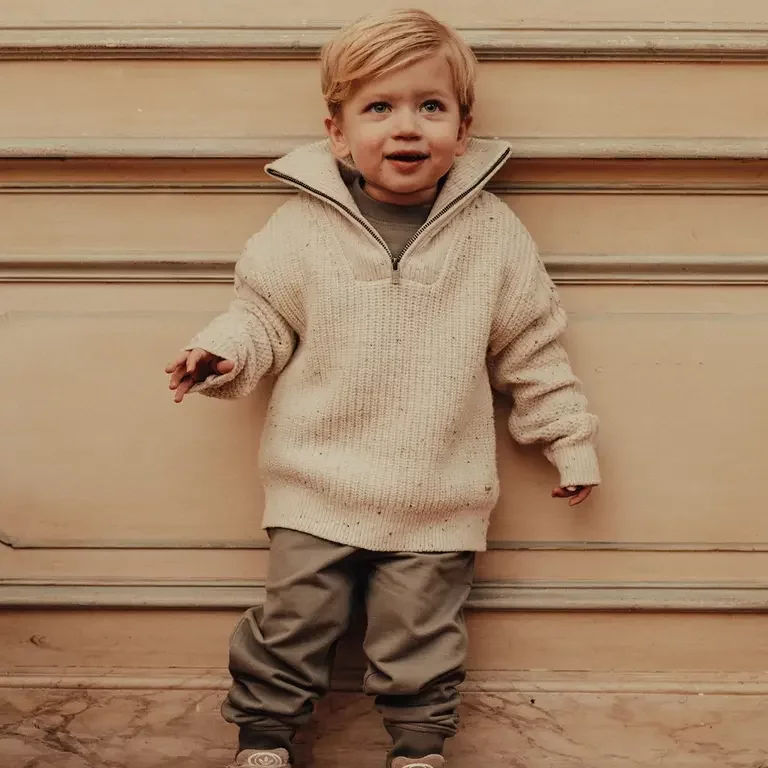 Gebreide trui Lenn (sand desert multicolor)