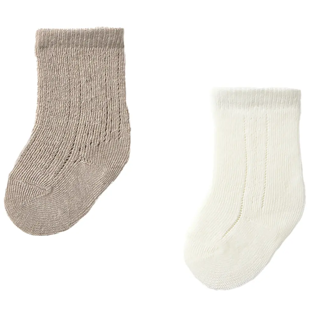 2 paar sokjes (light brown)