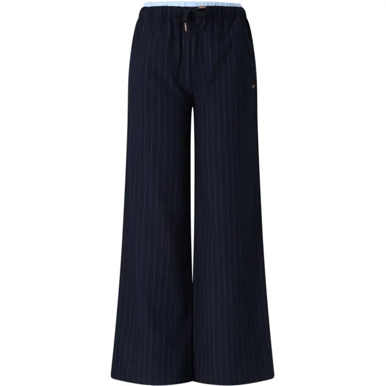 Broek Sub pinstripe wide fit (navy blazer)