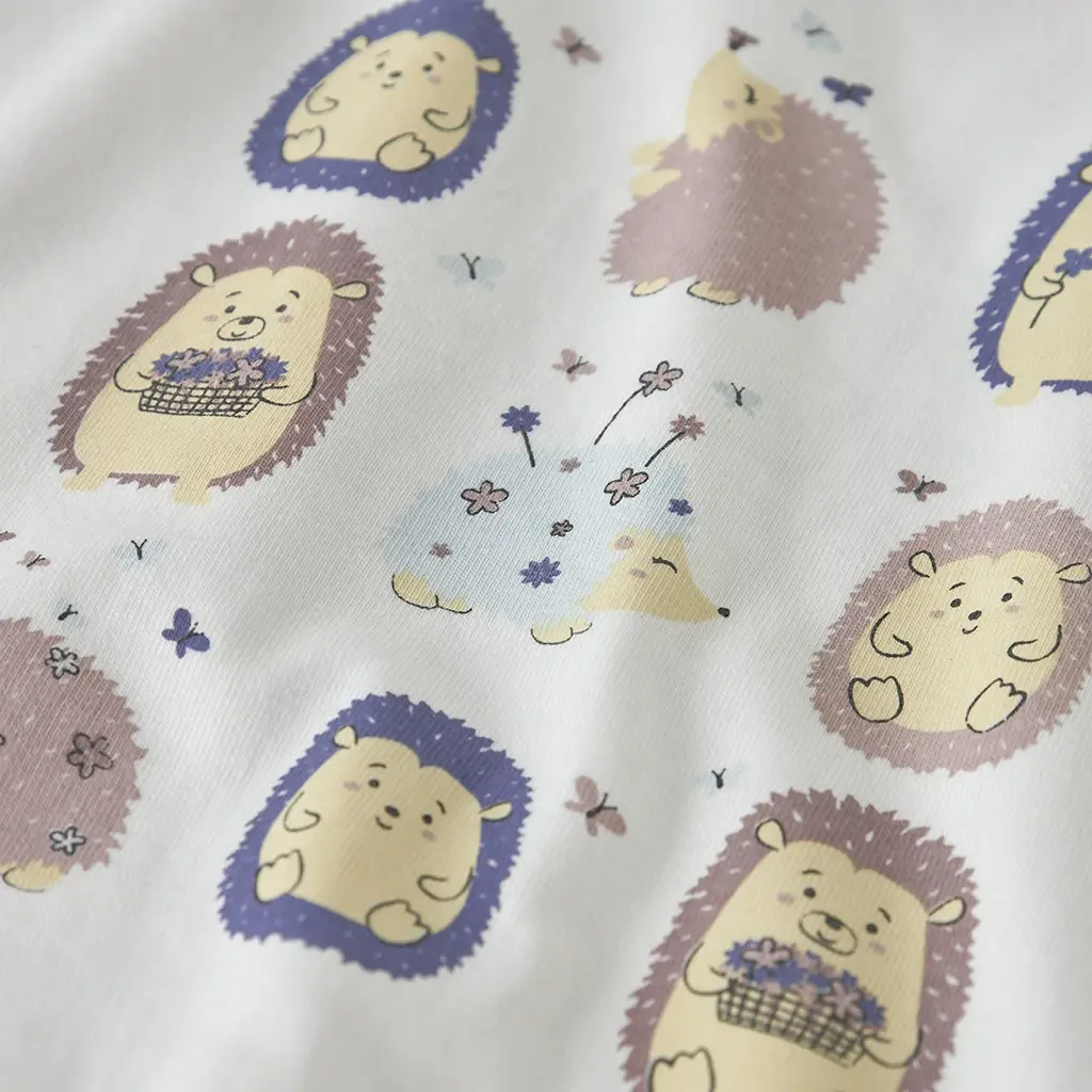 Longsleeve Veen (bright white hedgehogs)