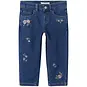 Name It Jeans MOM FIT Bella (dark blue denim flower)