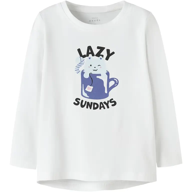 Longsleeve Vix (bright white cat cup)