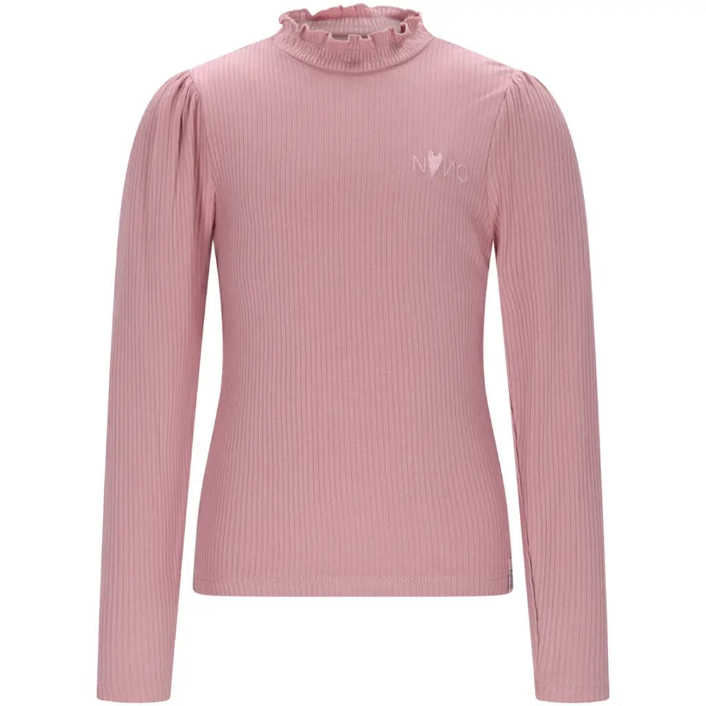 Longsleeve Koss rib (vintage rose)
