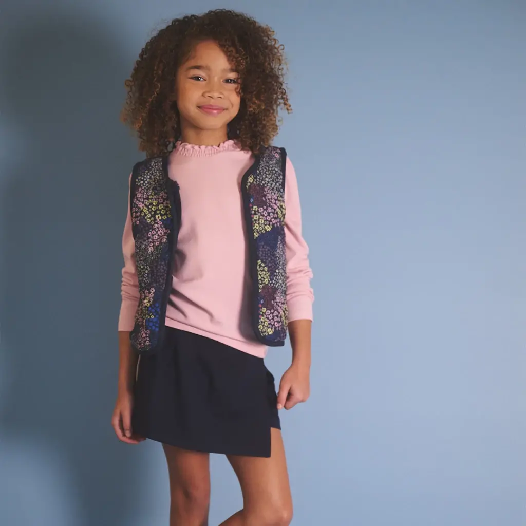 Longsleeve Koss rib (vintage rose)