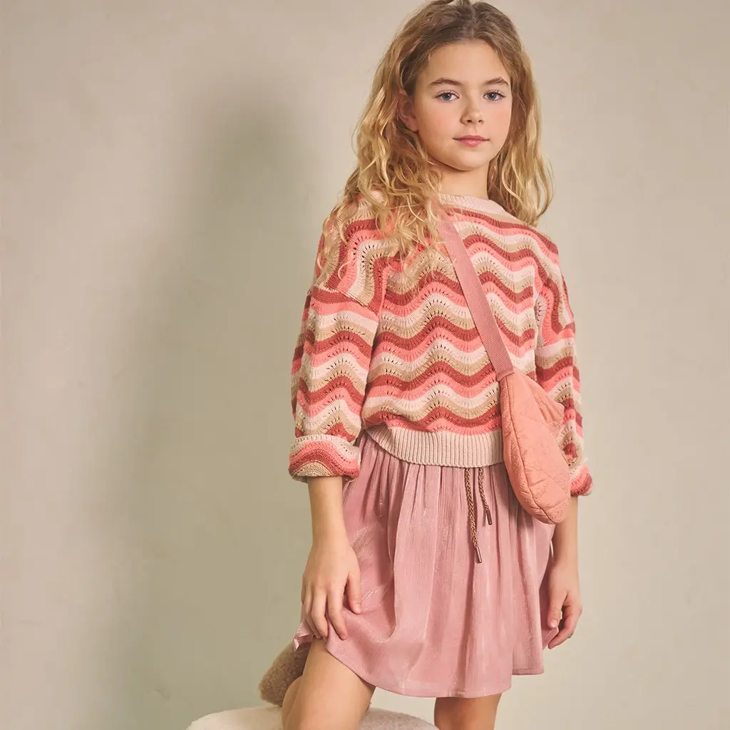 Rokje Nele metallic (lovely lychee pink)