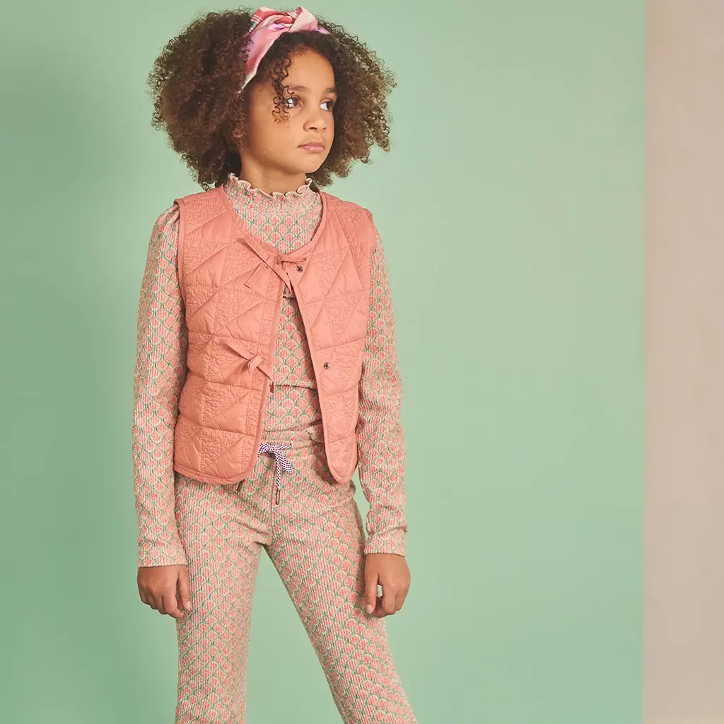 Broek Sady flared velvet (pacific green)