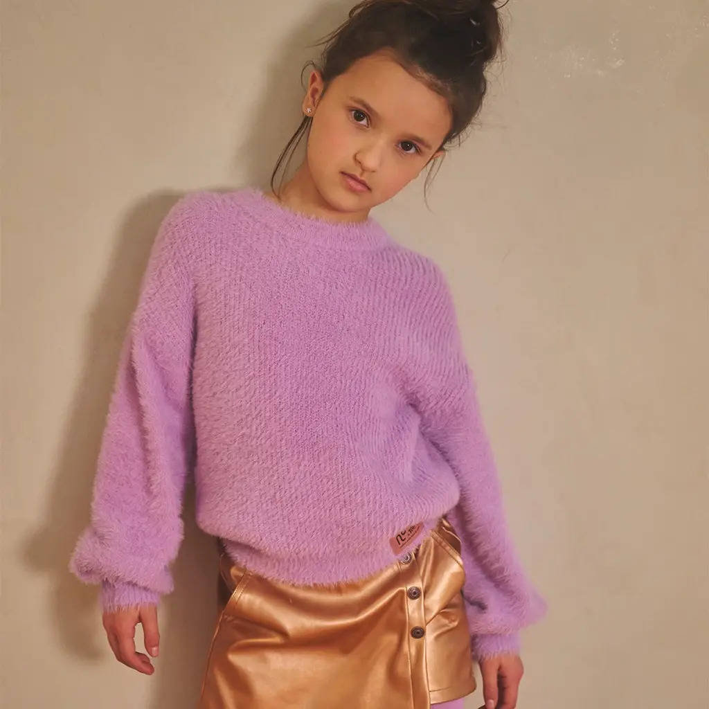 Skort Simay fake leather (taupe)