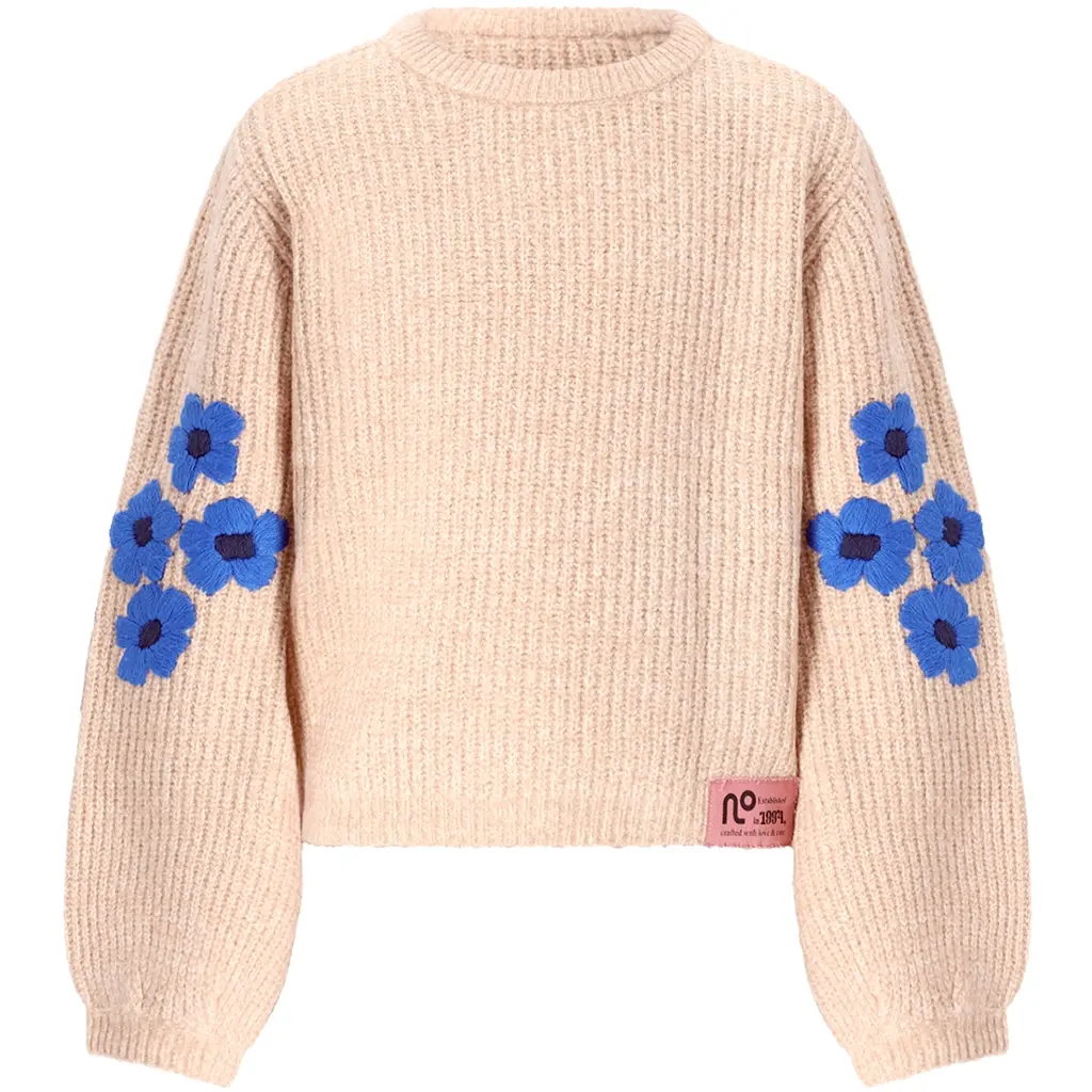 Gebreide trui Kem (pearled ivory)