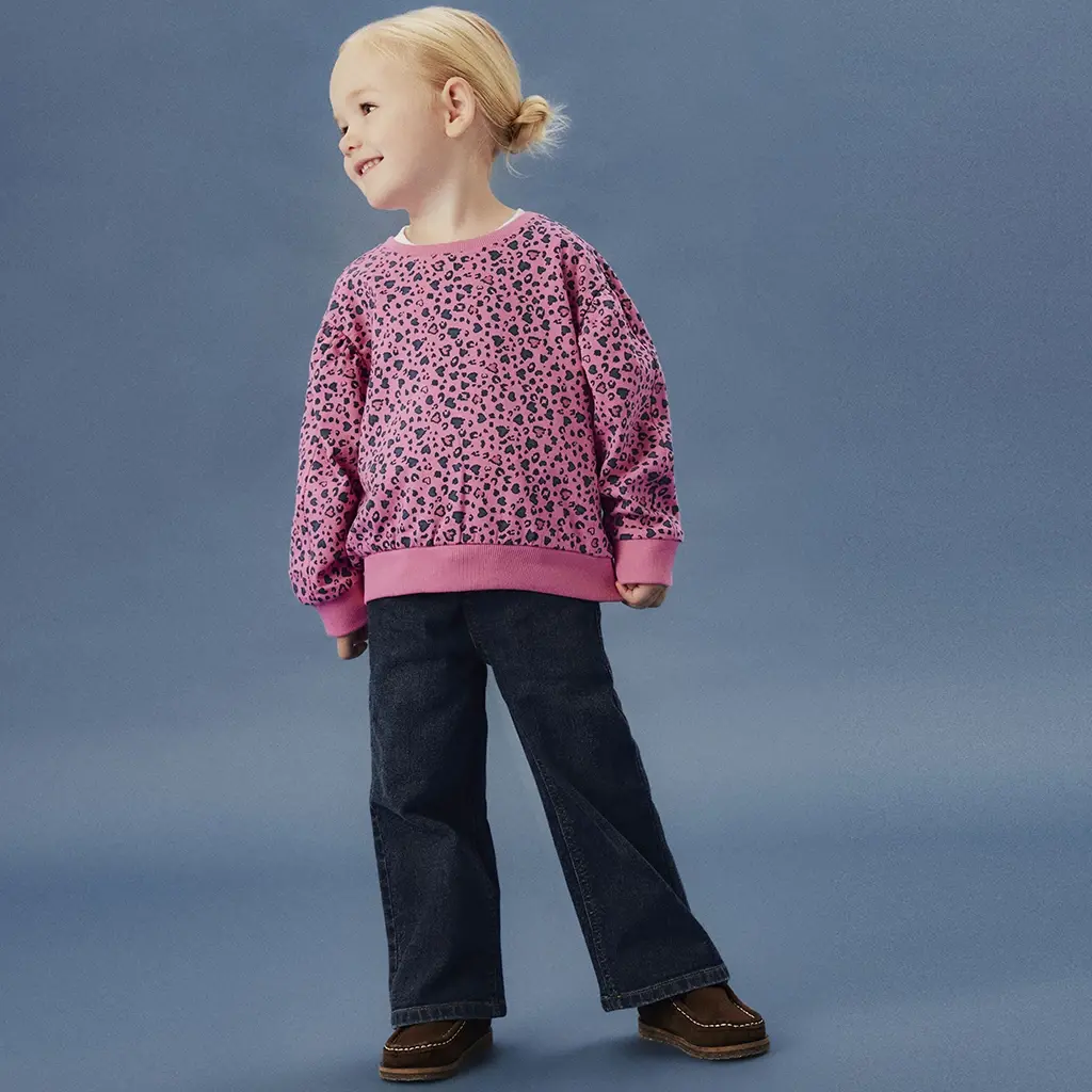 Jeans WIDE LEG Rose (dark grey denim)