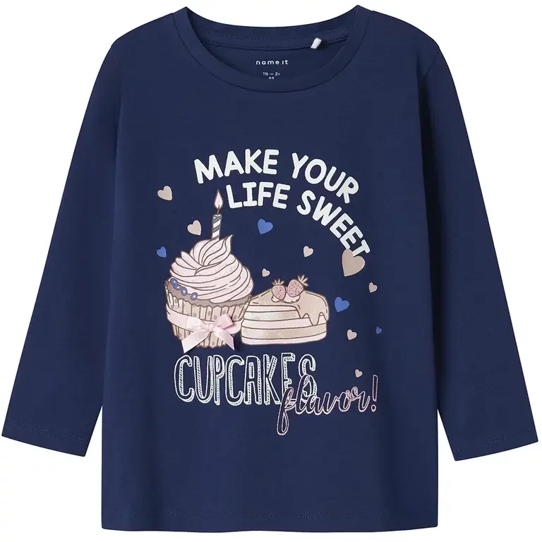 Longsleeve Nichola (blue print)