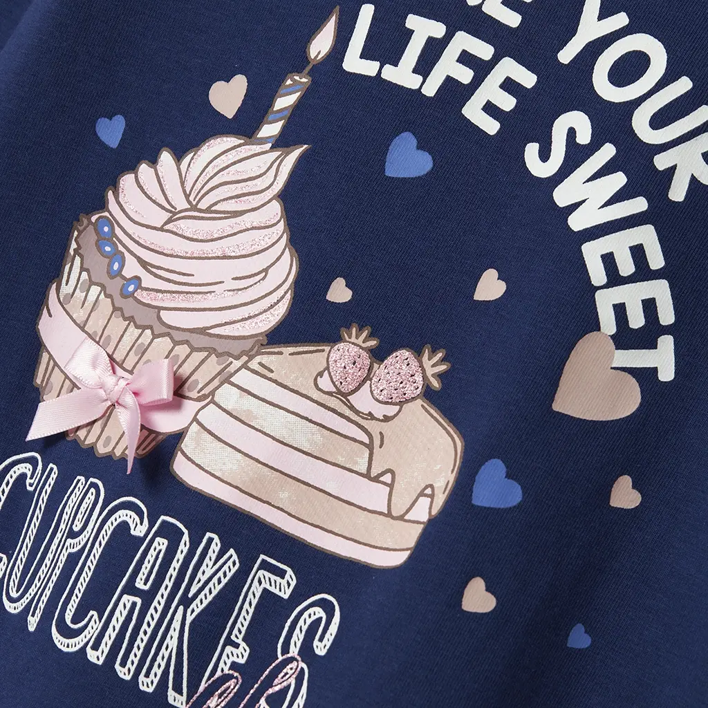 Longsleeve Nichola (blue print)