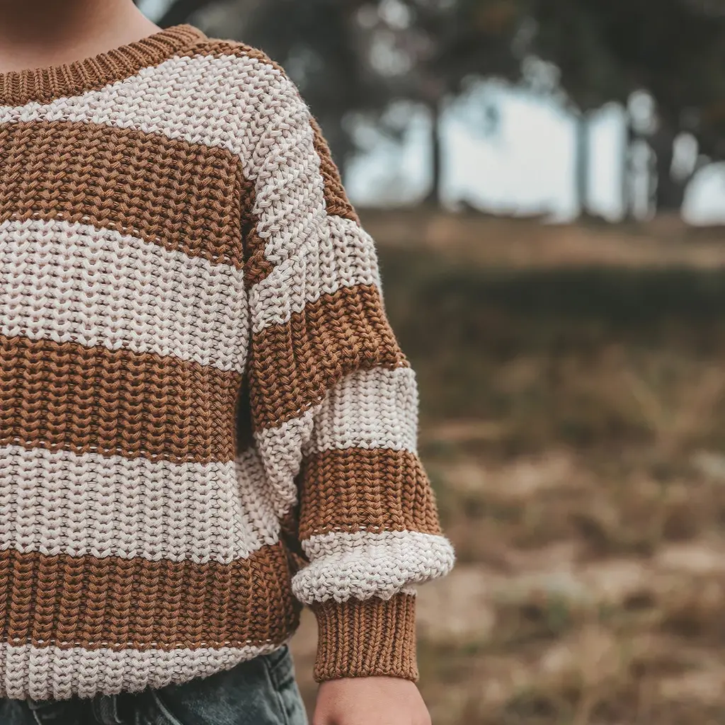 Gebreide trui chunky (smoke grey)