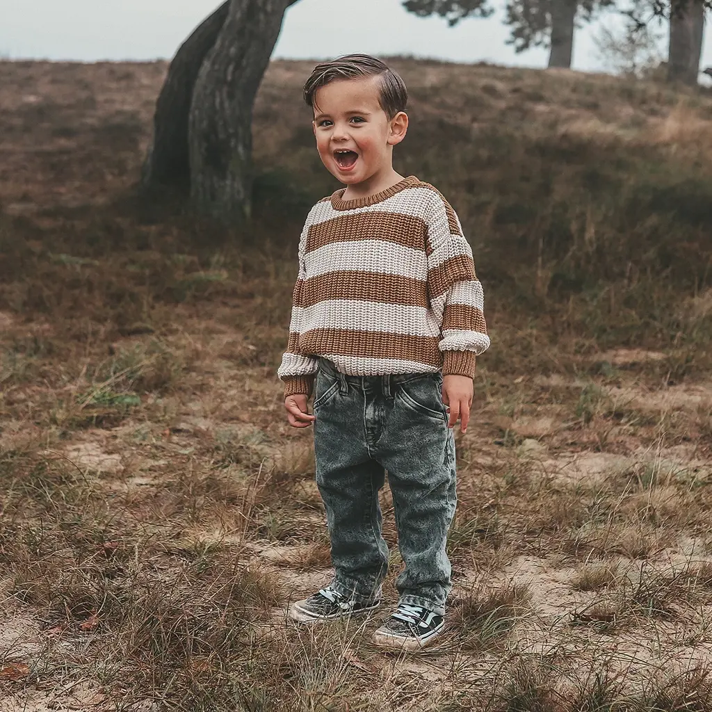 Gebreide trui chunky (smoke grey)