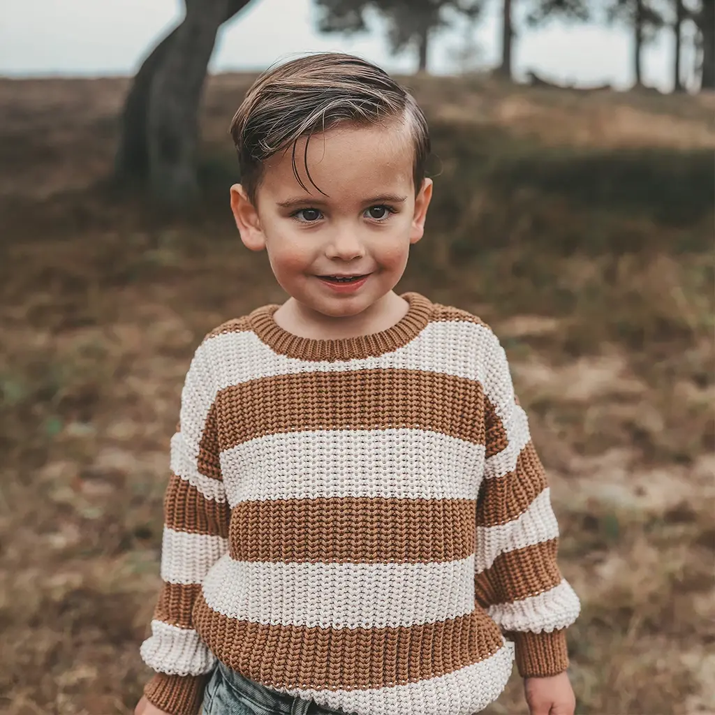 Gebreide trui chunky (smoke grey)