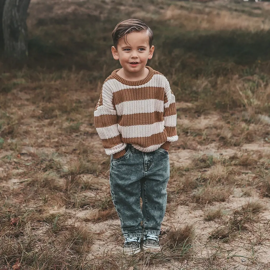 Gebreide trui chunky (smoke grey)