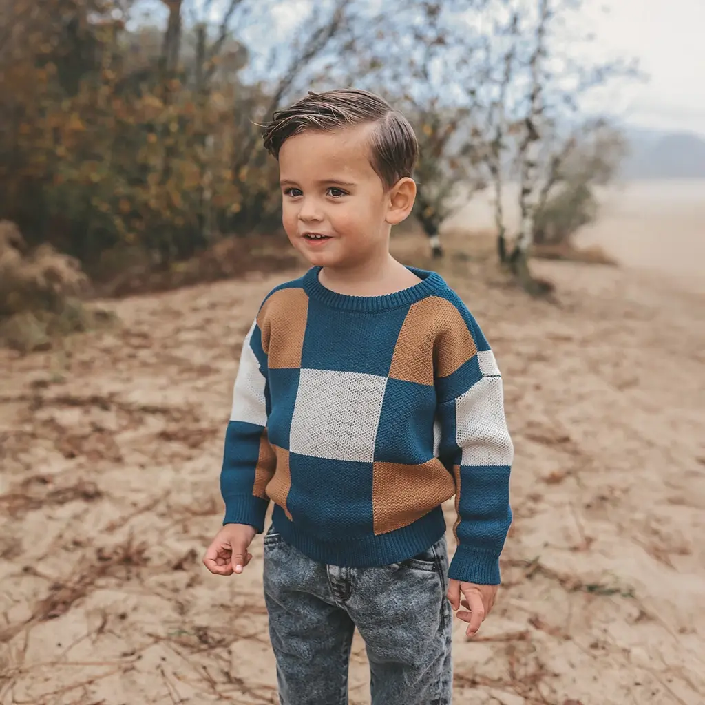 Gebreide trui chunky (multicolor)